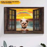 Thumbnail for Always By My Side - Personalized Dog Memorial Canvas AK