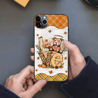 Thumbnail for Personalized Dog Mom Love Fall Pattern Phone Case PC - Customized Phone Case AA