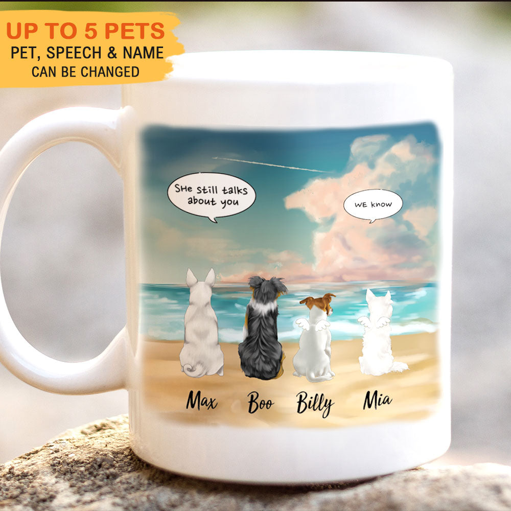 Rosy clouds- Dog Cat - Personalized Mug For Dog&Cat Lovers AO
