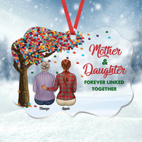 Thumbnail for Personalized Mom Grandma Tree Daughters Acrylic Benelux Ornament, Customized Holiday Ornament AE