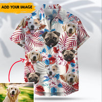 Thumbnail for Flower Independence dog face - Hawaiian Shirt AI