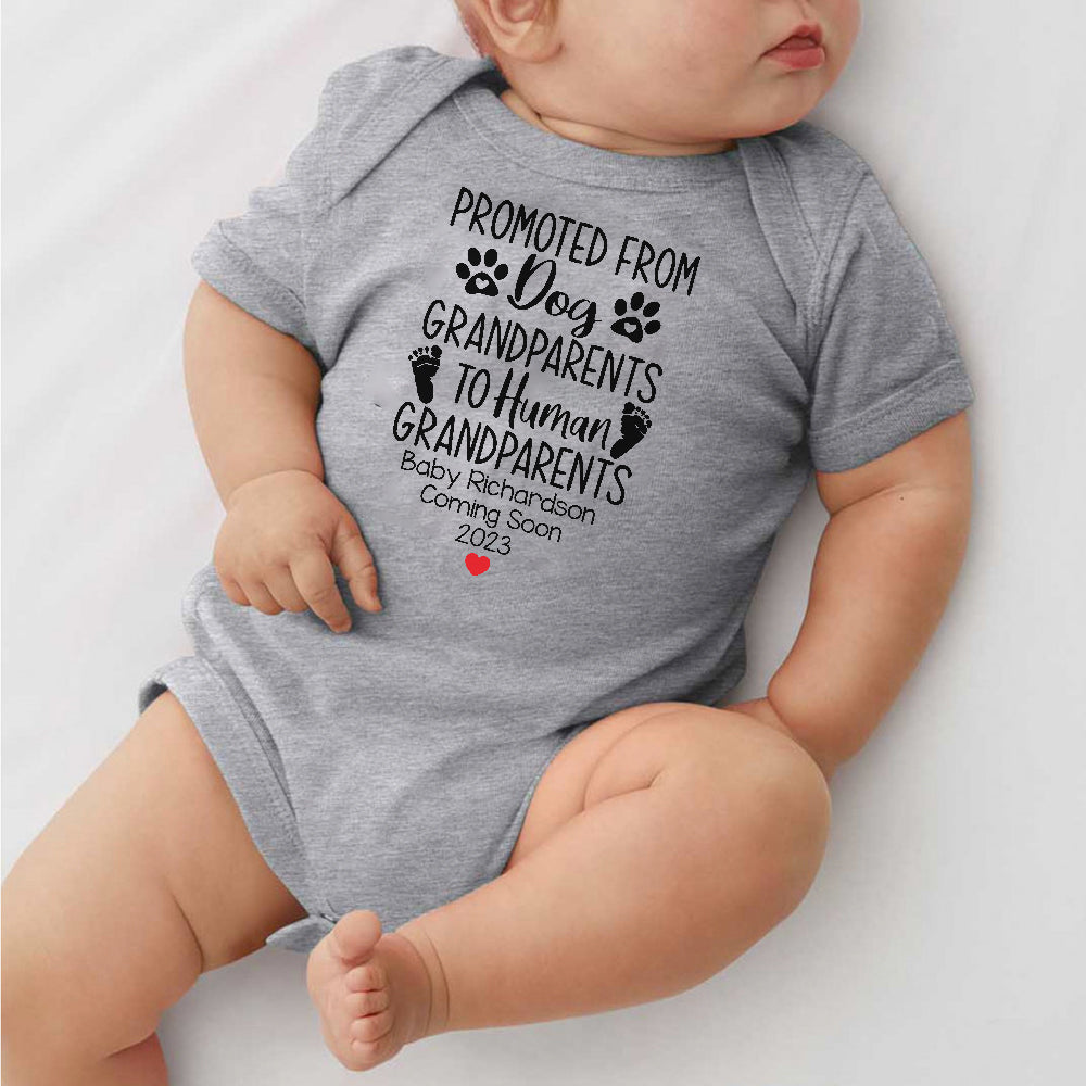 Coming Soon Pregnancy Announcement Personalized Baby Bodysuit