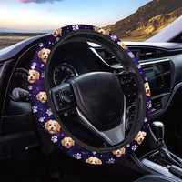 Thumbnail for Custom Galaxy Dog Cat Photo Car Steering Wheel Cover, Pet Lover Gift JonxiFon