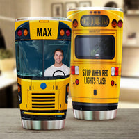 Thumbnail for Custom Photo Bus Driver Tumbler, Gift For Bus Driver AA