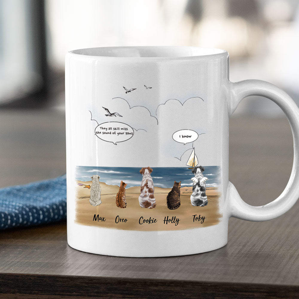 Beach- Dog Cat - Personalized Mug For Dog&Cat Lovers AO