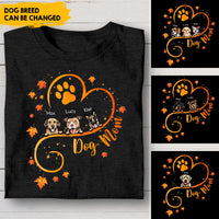 Thumbnail for Dog Mom Heart Line 2022 Tshirt, DIY Gift For Pet Lovers CustomCat