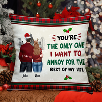 Thumbnail for Personalized Annoy You For The Rest Of My Life Pillow, Christmas Gift For Love Couple AD