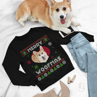 Thumbnail for Pet In My Heart Photo Ugly Christmas Sweatshirt, All-Over-Print Sweatshirt AB