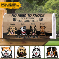 Thumbnail for No need to knock Address Magnetic Mailbox Cover, Dog Lover Gift AF