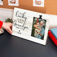 Thumbnail for LUCKY as can be the best - Personalized Photo clip frame AA
