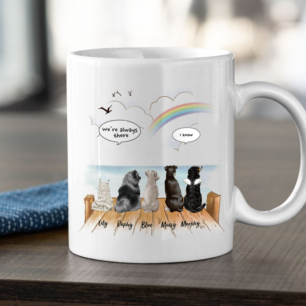 Wooden dock- Dog Cat - Personalized Mug For Dog&Cat Lovers AO