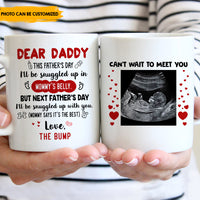 Thumbnail for Snuggled up in belly's Mom - Personalized Coffee Mug AO