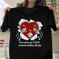 Thumbnail for The Road To My Heart Dog Tshirt/Hoodie, Custom Gift For Dog Dad/Mom CustomCat