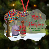 Thumbnail for Personalized Mom Grandma Tree Daughters Acrylic Benelux Ornament, Customized Holiday Ornament AE