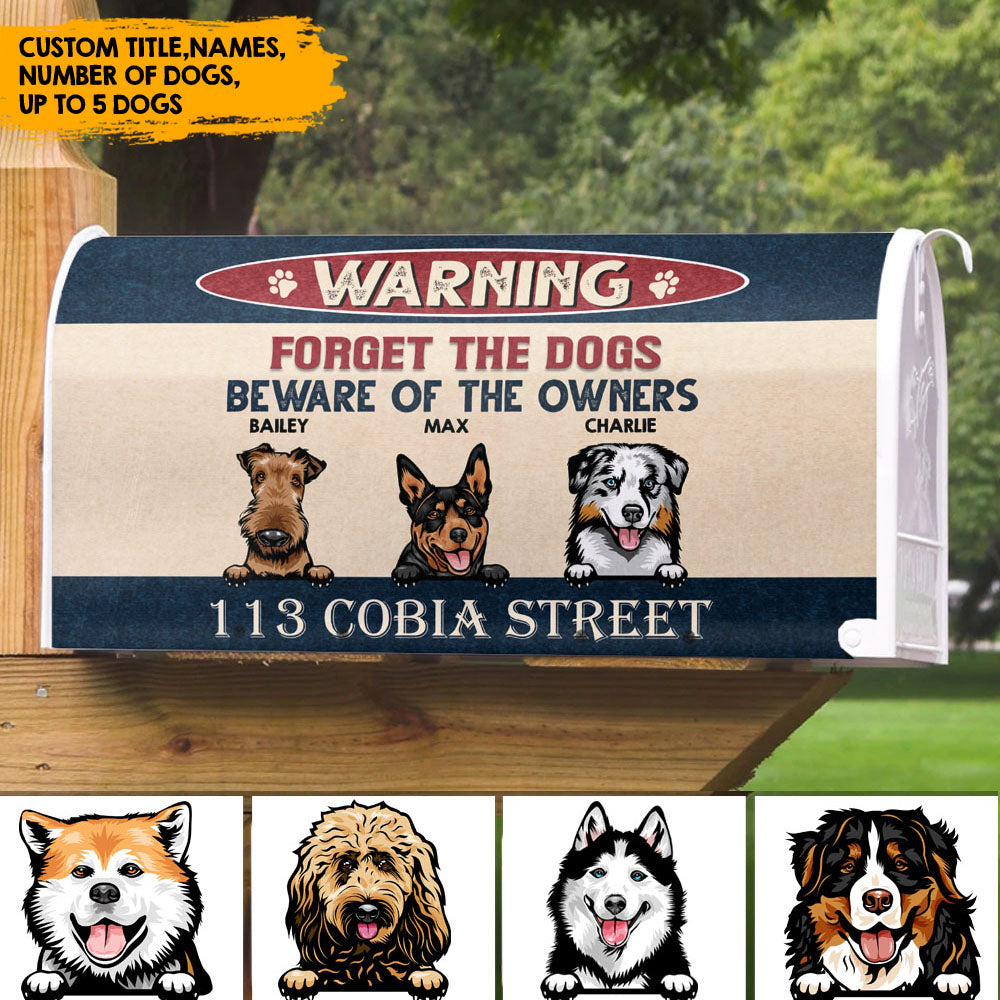 Forget the DOGS/DOG - Personalized mailbox cover AF