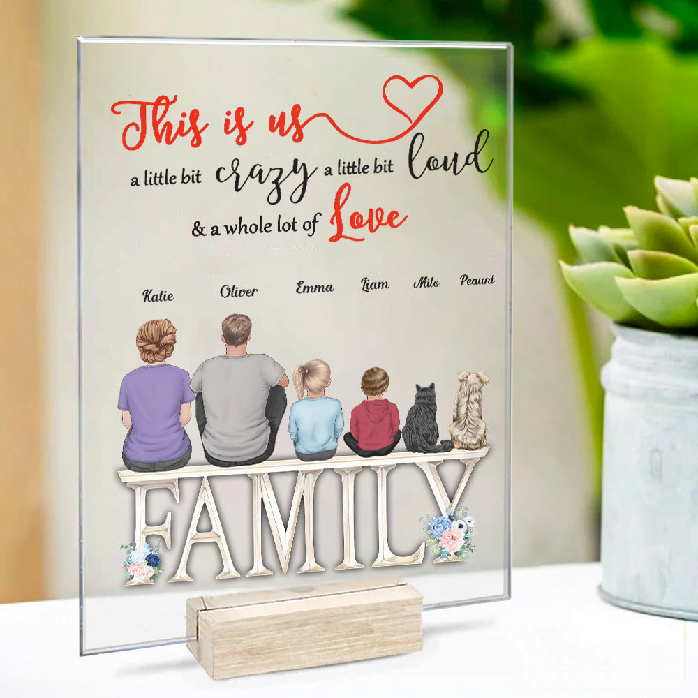 This Is Us A Little Bit Personalized Acrylic Plaque AC