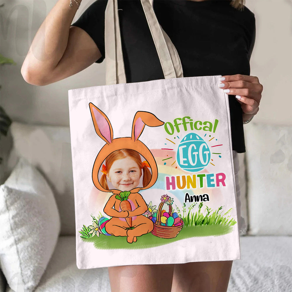 Happy Easter Eggs Personalized Tote Bag