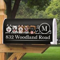 Thumbnail for Family Name House Address Magnetic Mailbox Cover, Personalized Mailbox Cover AF