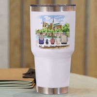 Thumbnail for Statue Of Liberty & Eiffel Tower 30oz Tumbler - Family Gift AA