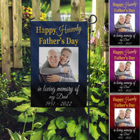 Thumbnail for Father's Day Memorial Personalized Garden Flag AD