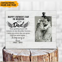 Thumbnail for Happy Father's day in heaven - Personalized Photo clip frame AA