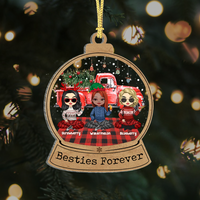 Thumbnail for Personalized Besties Friends Forever Printed Acrylic Ornament, Christmas Gift For BFF AC
