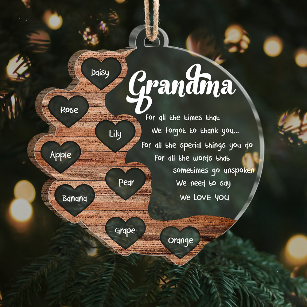 Personalized Christmas Gifts for Wife - Custom Mother's Day Gift for Mom  Grandma