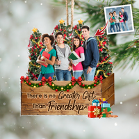 Thumbnail for Personalized Upload Photo There is No Greater Gift Than Friends Christmas Printed Acrylic Ornament AC
