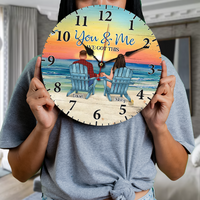 Thumbnail for Personalized You & Me We Got This Couple Wooden Clock, Anniversary Gift For Couple AH
