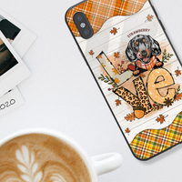 Thumbnail for Personalized Dog Mom Love Fall Pattern Phone Case PC - Customized Phone Case AA