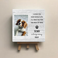 Thumbnail for Personalized Pet Memorial Square Stone Album-Dog Cat Loss Gifts-Pet Bereavement Gift-Best Friends Are Never Forgotten AZ