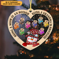 Thumbnail for Personalized Being a Grandma Is Priceless Printed Acrylic Ornament, Customized Holiday Gift For Grandma Nana Mommy Aunt AE