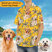 Thumbnail for Personalized Dog Tropical Hawaiian Shirt, Custom Pet Photo Gift AI