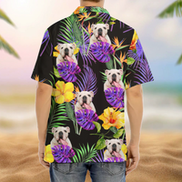 Thumbnail for Purple Palm Leaves Dog Hawaiian Shirt, Dog Lover Gift AI