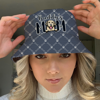 Thumbnail for Dog Mom Monogram Bucket Hat, Dog Lover Gift AI