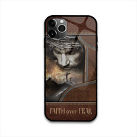 Thumbnail for Faith Over Fear - Glass Phone Case AA