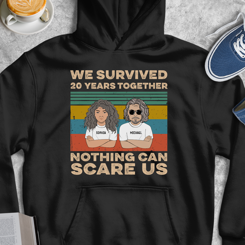 We Survived 10 Years Together Personalized Shirt CustomCat