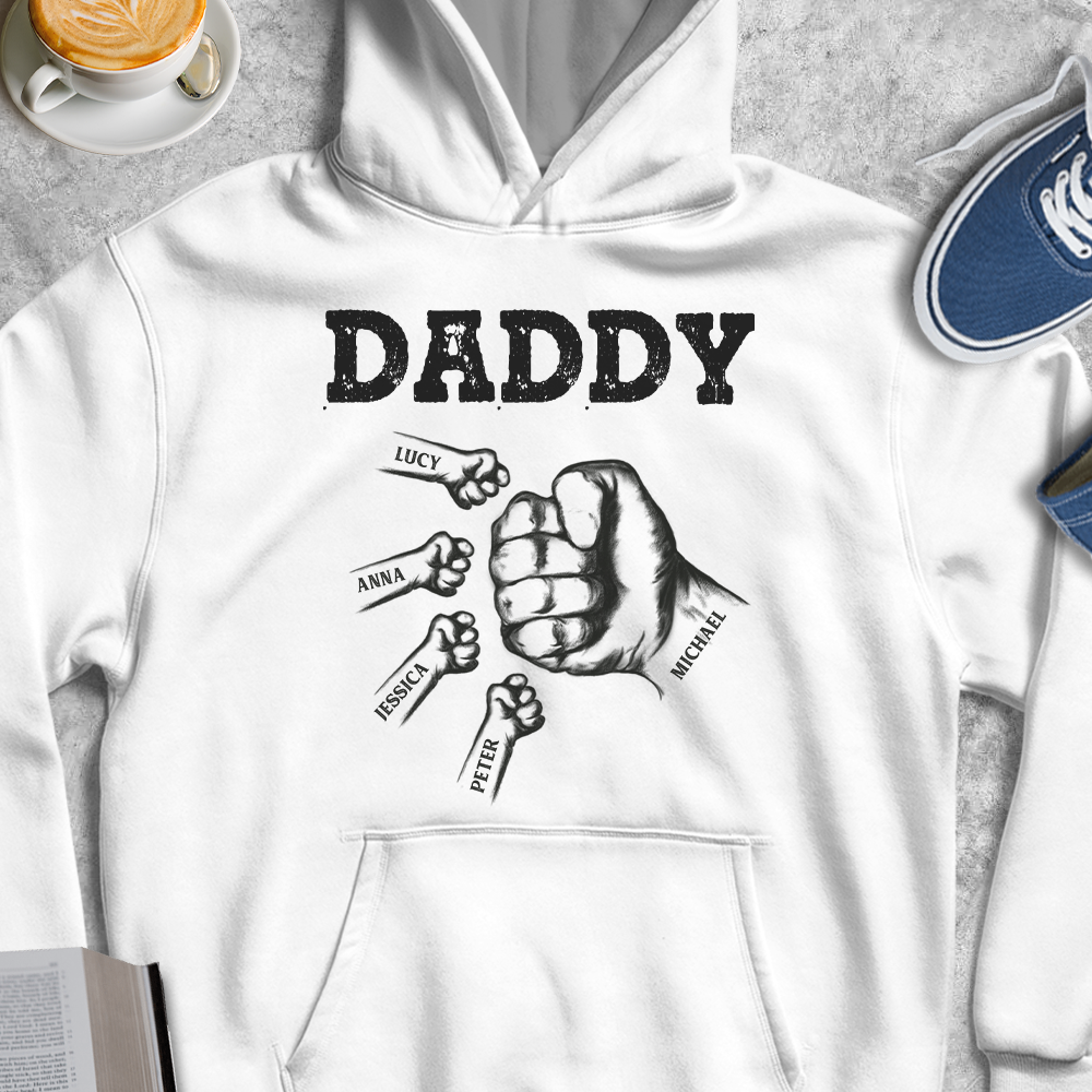 Daddy Father's Day Personalized T-Shirt CustomCat