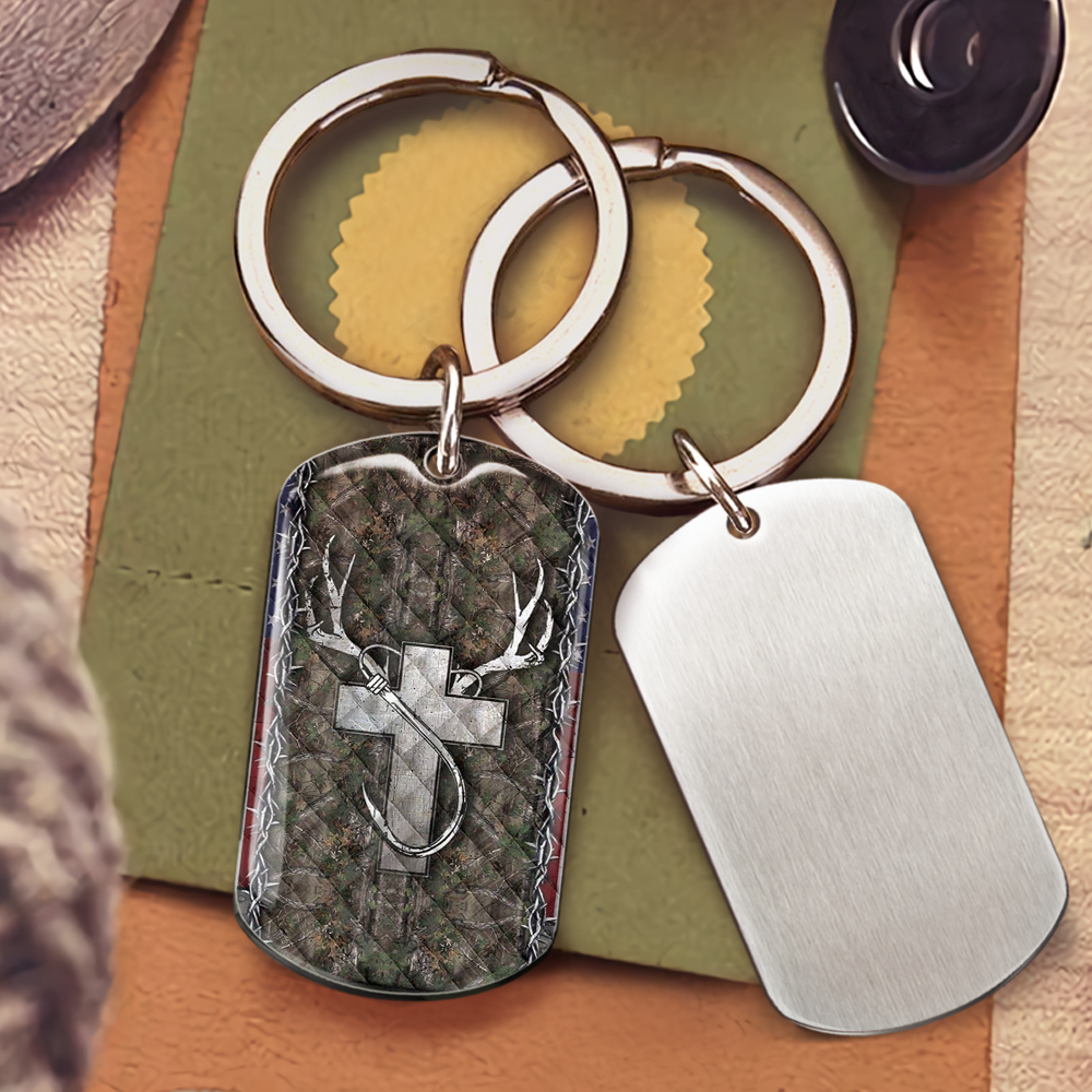 Hunting And Fishing Keychain, Gifts For Hunting & Fishing Lovers AA
