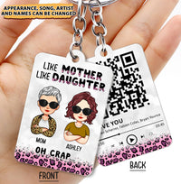 Thumbnail for Personalized Like Mother Like Daughter Acrylic Keychain, Gift For Daughter JonxiFon