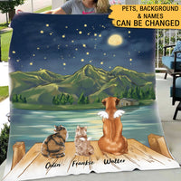 Thumbnail for They Still Talk About You - Personalized Blanket, Memorial Gift For Pet Lovers AB