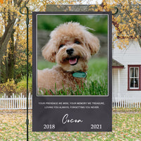 Thumbnail for Gift For Loss Of A Pet-Loving You Always-Personalized Custom Pet Photo Memorial Garden Flag AD