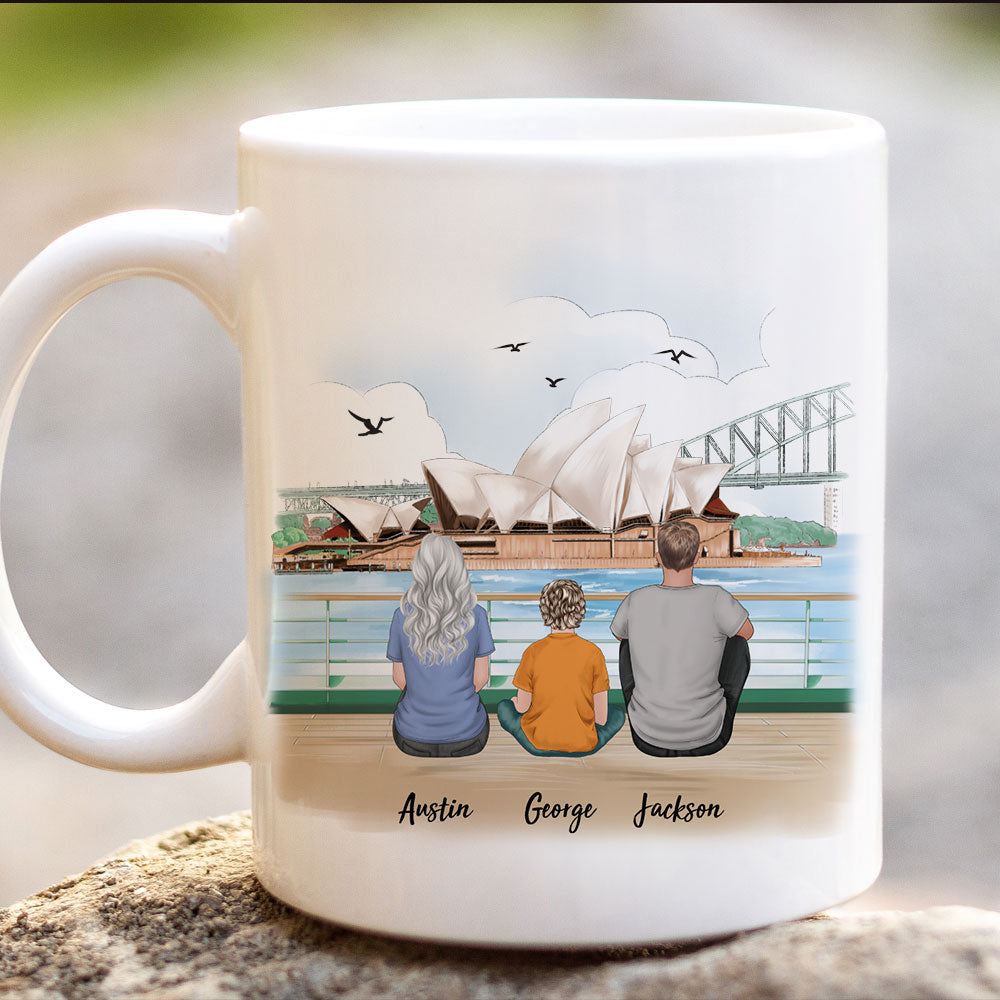 Statue of liberty & Eiffel Tower Mug For The Whole Family  Gift AO