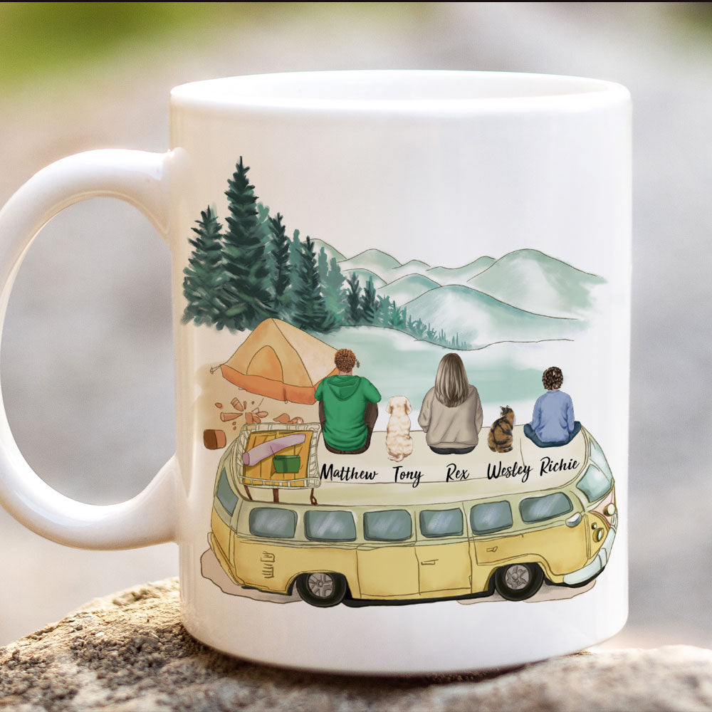 Personalized Family Mug Gifts For The Whole Family - Camping AO