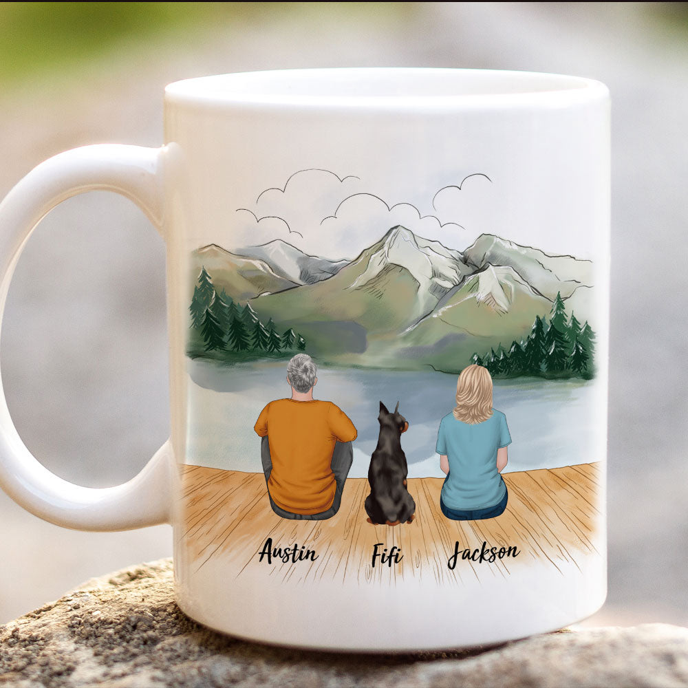 Personalized Family Mug Gifts For The Whole Family - Beach & Wooden Dock AO
