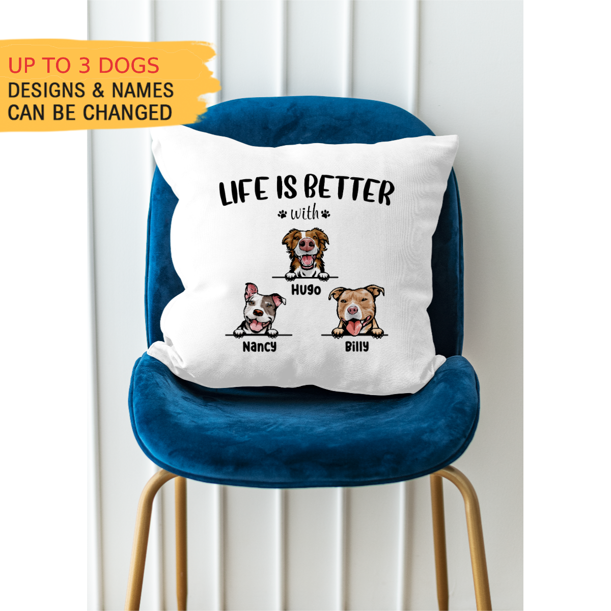 Fluffy Gifts For Dog Lovers - Personalized Pillow AD