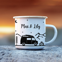 Thumbnail for Custom Camp More Worry Less RV Camping Campfire Mug, Gift For Camper AA