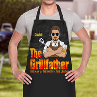 Thumbnail for Custom The Grillfather Cooking Dad Apron, Gift For Dad AI