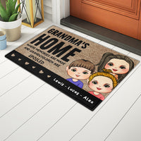 Thumbnail for Personalized Grandma's House Where Grankids Spoiled House Doormat AB