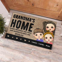 Thumbnail for Personalized Grandma's House Where Grankids Spoiled House Doormat AB